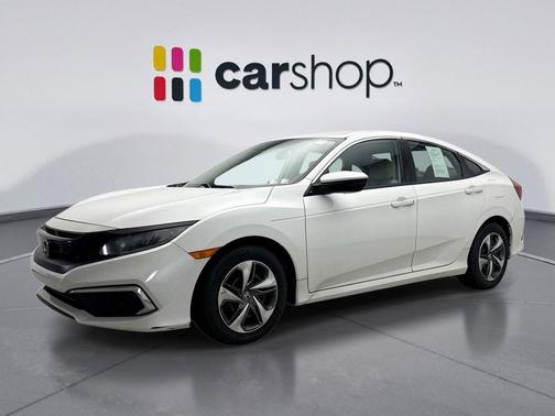 Platinum White 2019 Honda Civic LX Sedan