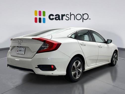 Platinum White 2019 Honda Civic LX