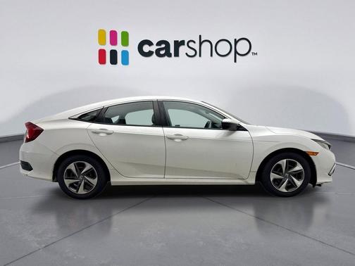 Platinum White 2019 Honda Civic LX