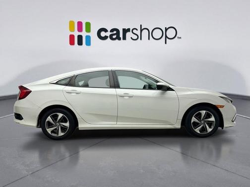Platinum White 2019 Honda Civic LX