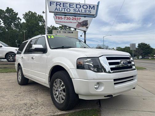 White Platinum Metallic Tri-Coat 2012 Ford Expedition Limited