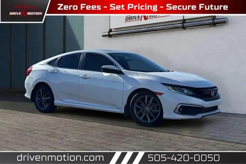 Platinum White Pearl 2020 Honda Civic EX