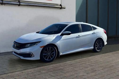 Platinum White Pearl 2020 Honda Civic EX
