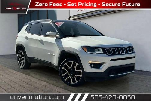 Pearl White Tri-Coat 2018 Jeep Compass Limited