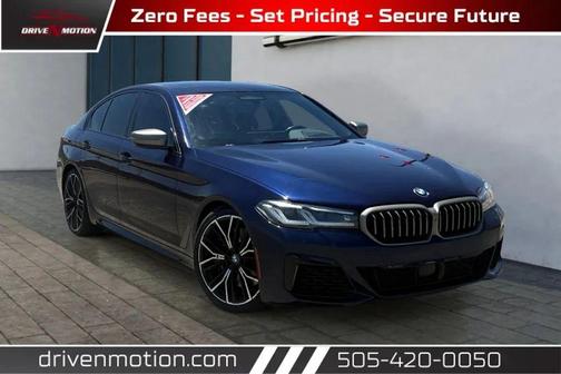 Blue Ridge Mountain Metallic 2021 BMW M550 i Xdrive