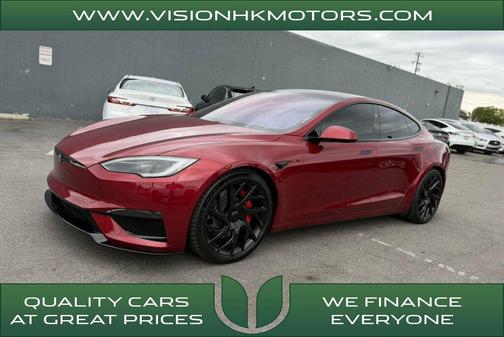 Ultra Red 2026 Tesla Model S Plaid