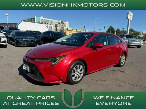 Barcelona Red Metallic 2020 Toyota Corolla LE