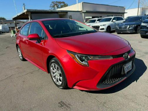 Barcelona Red Metallic 2020 Toyota Corolla LE
