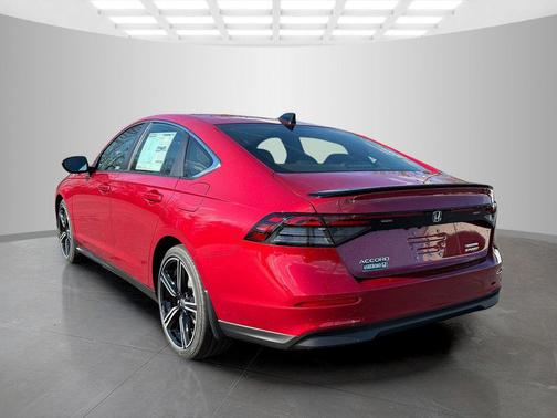 Radiant Red Metallic 2025 Honda Accord Hybrid Sport