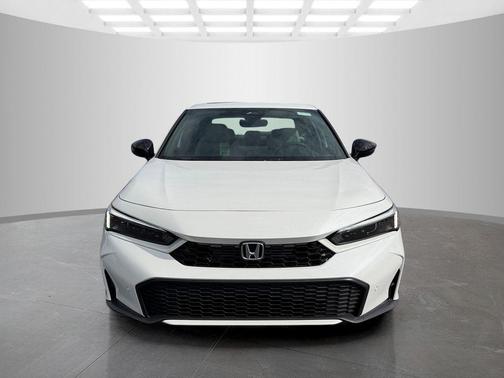 Platinum White Pearl 2026 Honda Civic Hybrid Sport Touring