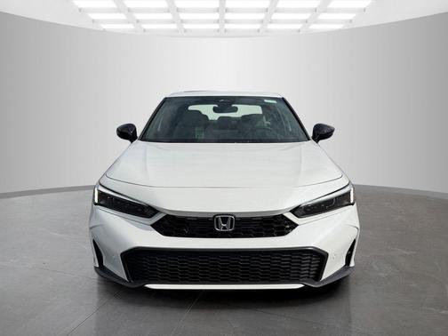 Platinum White Pearl 2026 Honda Civic Hybrid Sport Touring