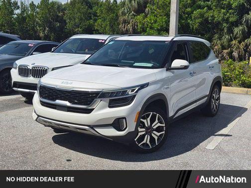 Snow White Pearl 2022 Kia Seltos SX Turbo