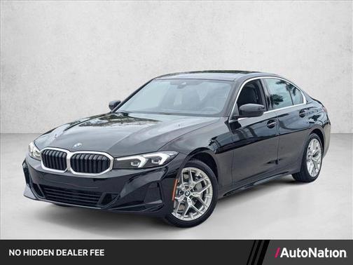 Jet Black 2025 BMW 330 330i Sedan