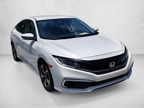 Platinum White Pearl 2019 Honda Civic LX