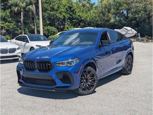 Marina Bay Blue Metallic 2022 BMW X6 M Sports Activity Coupe
