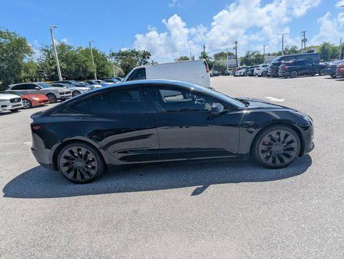 Solid Black 2023 Tesla Model 3 Performance