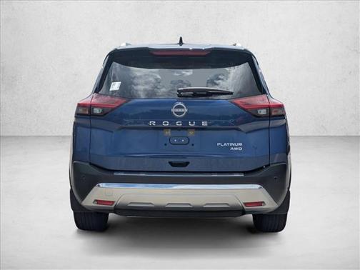 Caspian Blue Metallic/Super Black 2023 Nissan Rogue Platinum