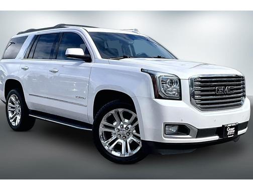 White Frost Tricoat 2019 GMC Yukon SLT