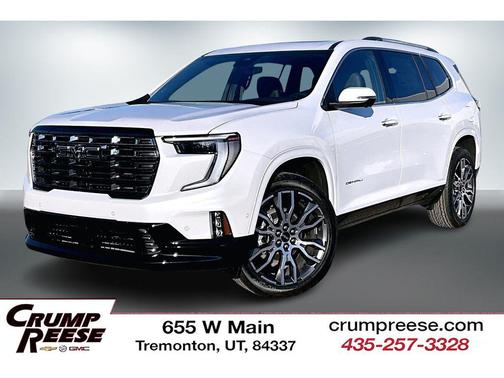Glacier White Tricoat 2026 GMC Acadia Denali