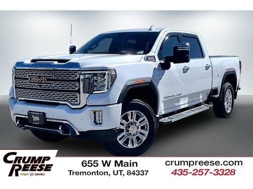 White Frost Tricoat 2020 GMC Sierra 3500 Denali