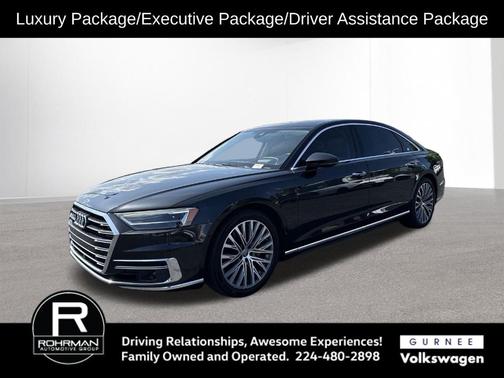 Gray Metallic 2019 Audi A8 L 55