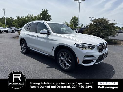 Mineral White Metallic 2021 BMW X3 xDrive30i