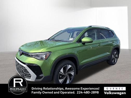 Bright Moss Green 2025 Volkswagen Taos 1.5T SE