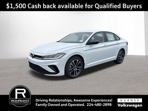 Pure White 2026 Volkswagen Jetta 1.5T Sport