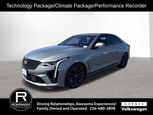 Silver Metallic 2023 Cadillac CT4-V Blackwing
