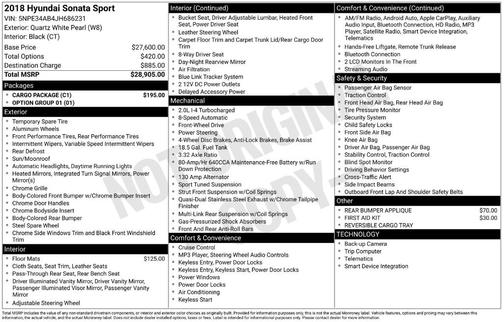 2018 Hyundai SONATA Sport 2.0T