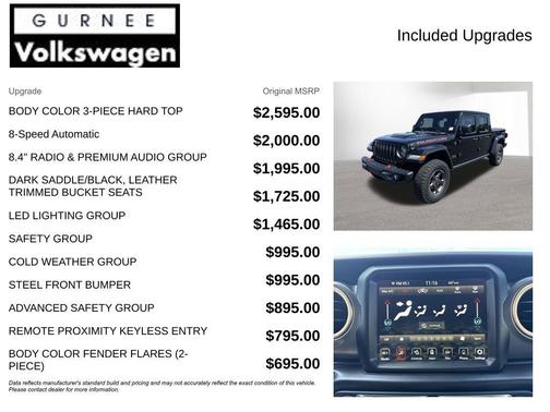 Black Clearcoat 2021 Jeep Gladiator Rubicon
