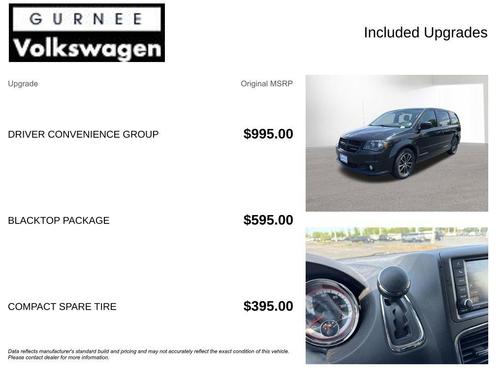 Brilliant Black Crystal Pearlcoat 2017 Dodge Grand Caravan SXT