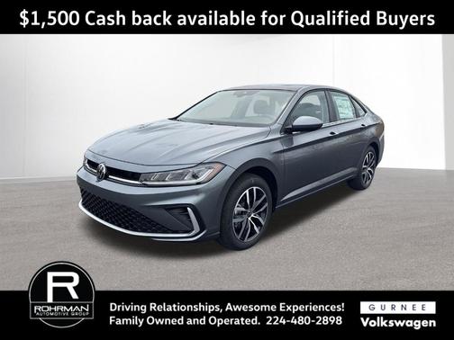 Platinum Gray Metallic 2026 Volkswagen Jetta 1.5T SE