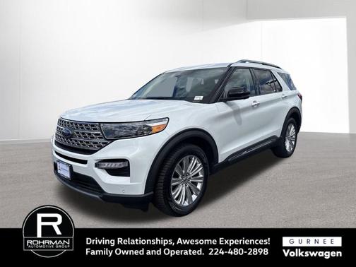 White Metallic 2021 Ford Explorer Limited