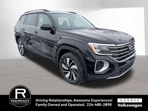 Deep Black Pearl Effect 2026 Volkswagen Atlas 2.0T SE W/TECHNOLOGY