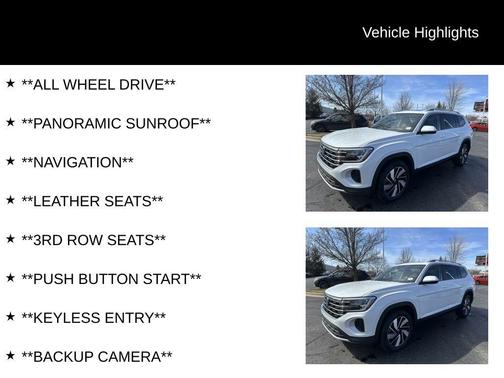 2025 Volkswagen Atlas 2.0T SEL