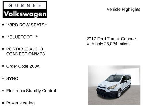 Frozen White 2017 Ford Transit Connect XL