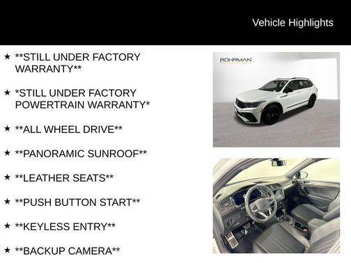 2023 Volkswagen Tiguan 2.0T SE R-Line Black