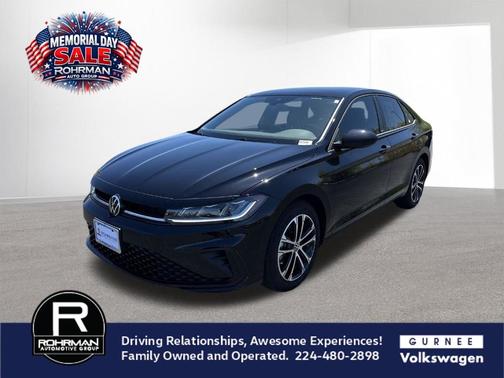 Deep Black Pearl Effect 2025 Volkswagen Jetta 1.5T Sport