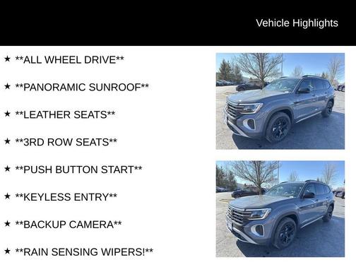 2025 Volkswagen Atlas 2.0T Peak Edition