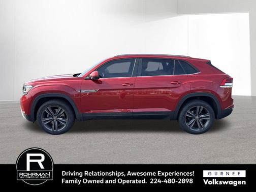 Aurora Red Metallic 2020 Volkswagen Atlas Cross Sport 3.6L V6 SE w/Technology