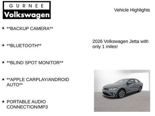 2026 Volkswagen Jetta 1.5T S