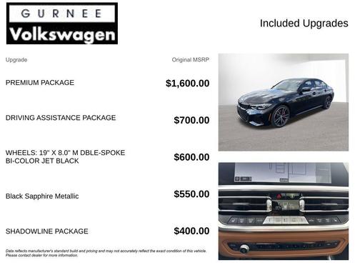 Black Sapphire Metallic 2022 BMW M340 i xDrive