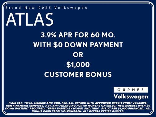 2025 Volkswagen Atlas 2.0T Peak Edition