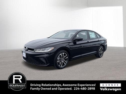 Deep Black Pearl Effect 2026 Volkswagen Jetta 1.5T Sport