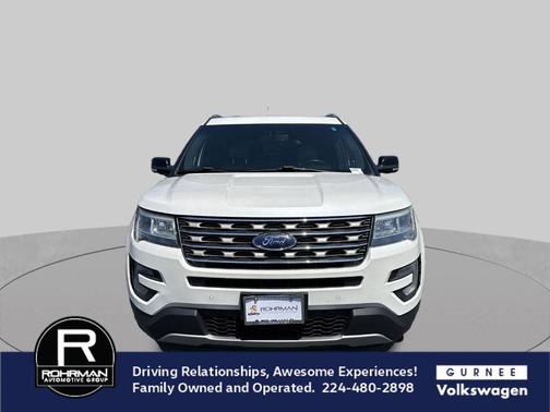 White Platinum Clearcoat Metallic 2016 Ford Explorer XLT