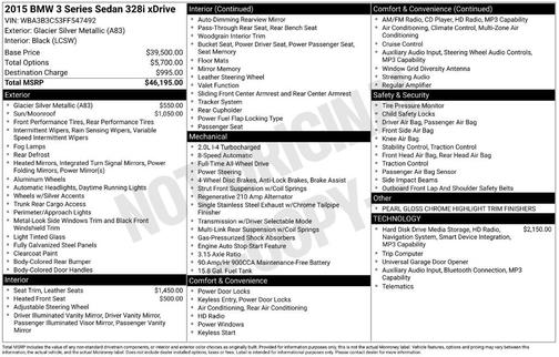 2015 BMW 328 i xDrive