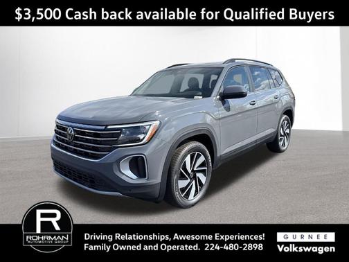 Pure Gray 2026 Volkswagen Atlas 2.0T SE W/TECHNOLOGY