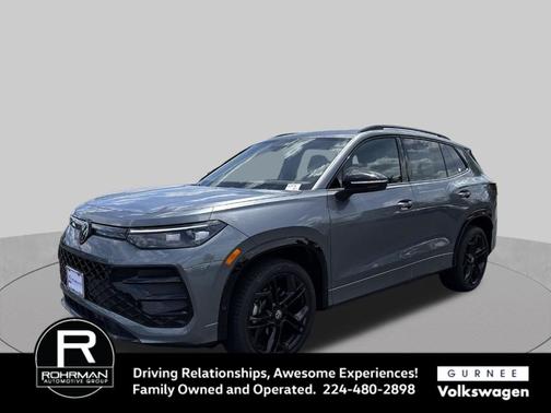 Platinum Gray Metallic 2025 Volkswagen Tiguan 2.0T SE R-Line Black