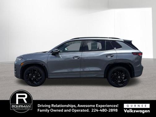 Platinum Gray Metallic 2025 Volkswagen Tiguan 2.0T SE R-Line Black